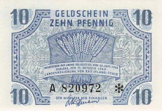 r.212 A 10 Pfennig 1947